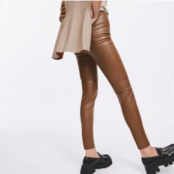Zara Faux Leather Pants ( Small ) - Picture 1 of 5